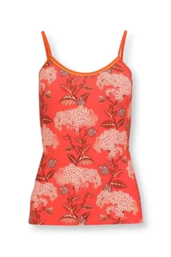 Discount Pip Studio Armelloses Top Flora Firenze Koralle Rot