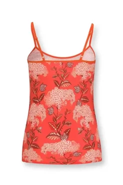 Discount Pip Studio Armelloses Top Flora Firenze Koralle Rot