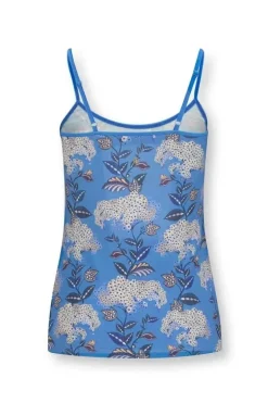 Pip Studio Armelloses Top Flora Firenze Kobalt Blau