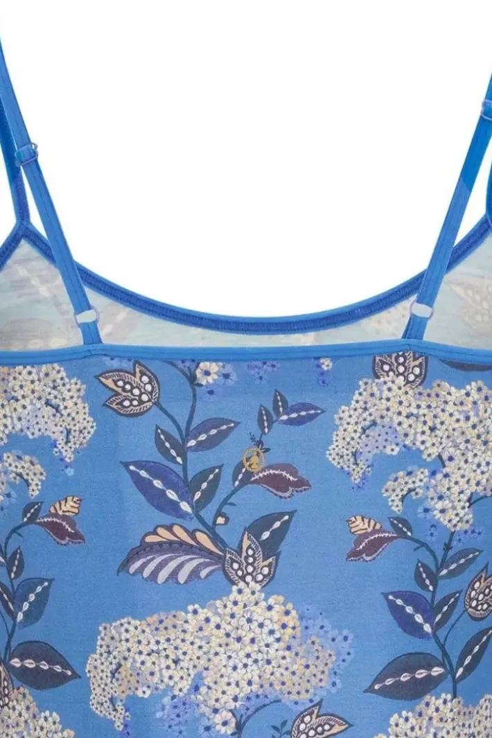 Pip Studio Armelloses Top Flora Firenze Kobalt Blau