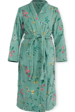Hot Pip Studio Bademäntel Les Fleurs Grun