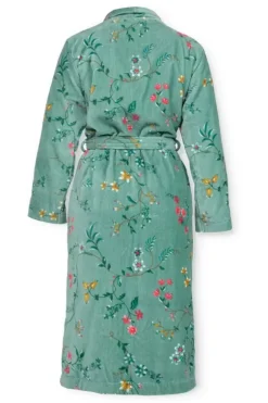 Hot Pip Studio Bademäntel Les Fleurs Grun