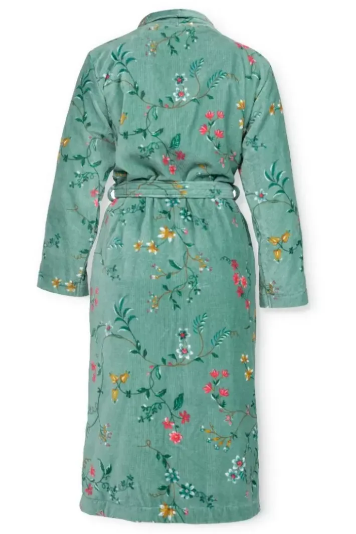 Hot Pip Studio Bademäntel Les Fleurs Grun
