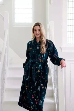 New Pip Studio Bademäntel Les Fleurs Dunkel Blau