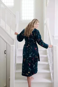 New Pip Studio Bademäntel Les Fleurs Dunkel Blau