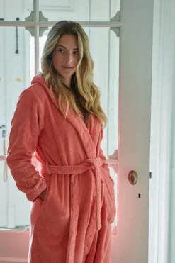 Hot Pip Studio Bademäntel Soft Zellige Koralle