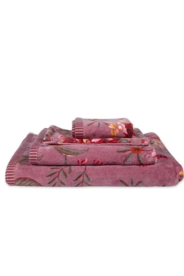 Sale Pip Studio Badetuch Secret Garden Mauve 55X100Cm Violett
