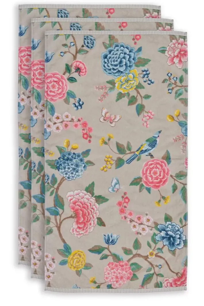 Pip Studio Badetuch Set/3 Good Evening 55X100 Cm Khaki