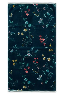 Clearance Pip Studio Badetuch Set/3 Les Fleurs Dunkel 55X100 Cm Blau