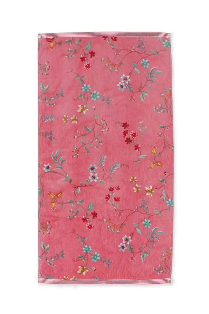 Outlet Pip Studio Badetuch Set/3 Les Fleurs 55X100 Cm Rosa