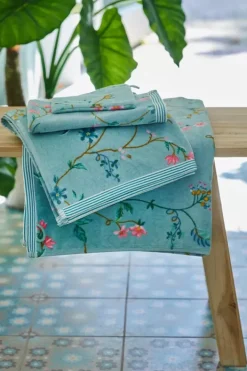 Hot Pip Studio Badetuch Set/3 Les Fleurs 55X100 Cm Blau