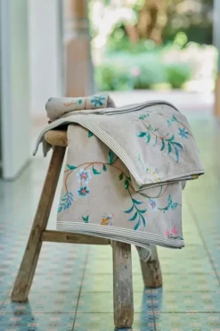 Hot Pip Studio Badetuch Set/3 Les Fleurs 55X100 Cm Khaki