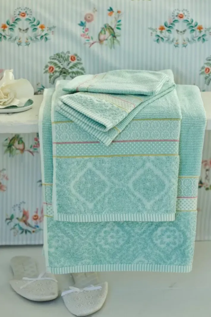 Pip Studio Badetuch Set/3 Soft Zellige 55X100 Cm Blau