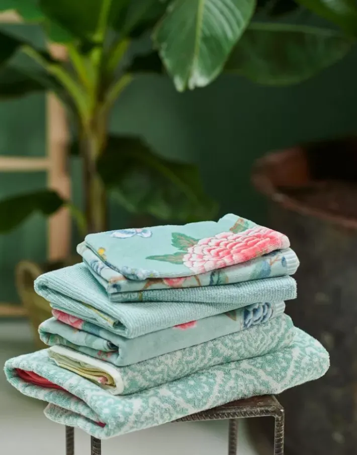 Pip Studio Badetuch Set/3 Soft Zellige 55X100 Cm Blau