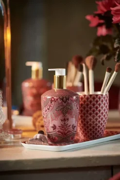 Hot Pip Studio Badezimmeraccessoires Set/3 Kyoto Festival Dunkel Rosa