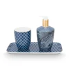 Online Pip Studio Badezimmeraccessoires Set/3 Kyoto Festival Blau