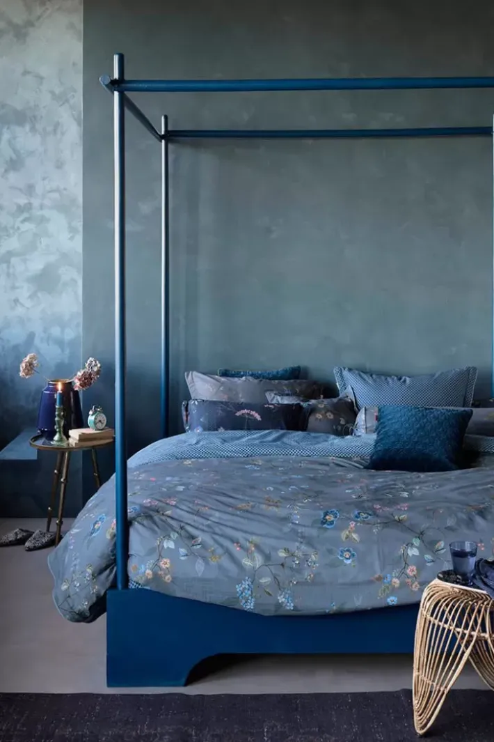 Hot Pip Studio Bettbezug Kawai Flower Blau