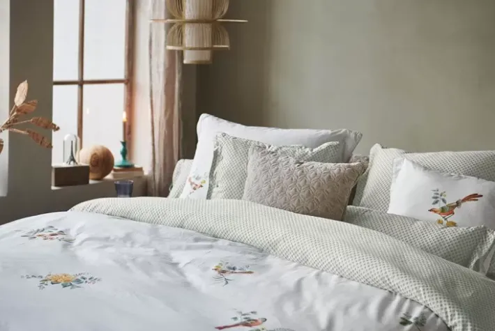 Outlet Pip Studio Bettbezug Little Birds Weiss