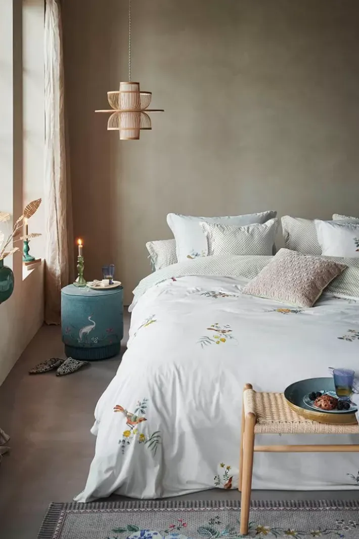 Outlet Pip Studio Bettbezug Little Birds Weiss