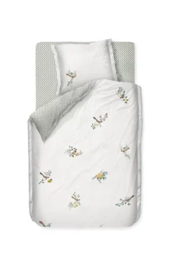 Outlet Pip Studio Bettbezug Little Birds Weiss