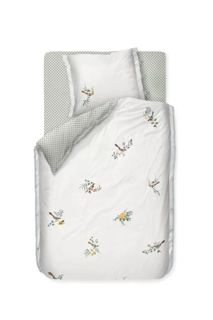 Outlet Pip Studio Bettbezug Little Birds Weiss
