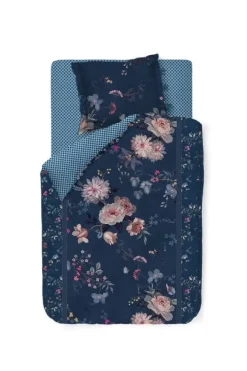 Hot Pip Studio Bettbezug Tokyo Bouquet Dunkel Blau
