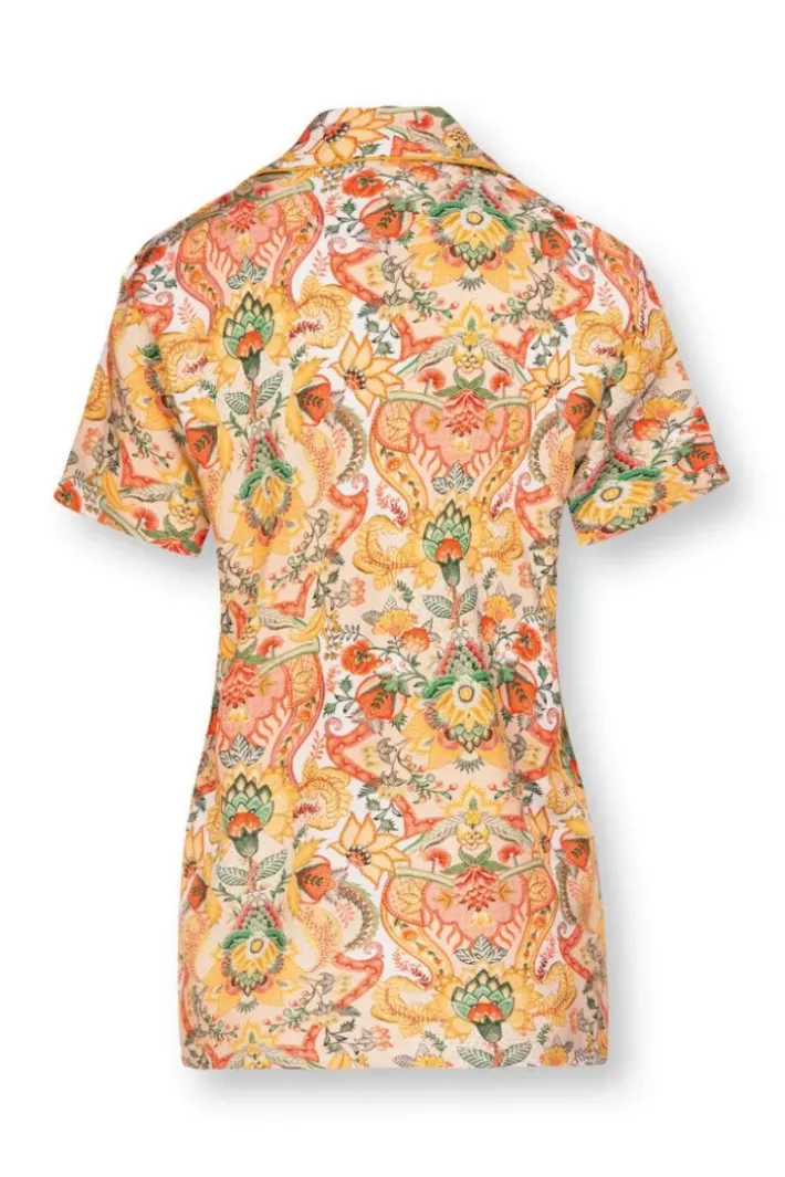 Sale Pip Studio Bluse Kurze Armeln Kyoto Festival Gelb