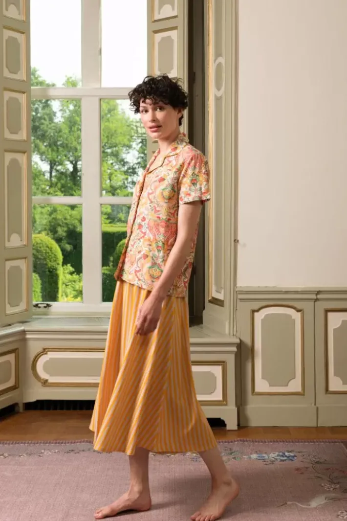 Sale Pip Studio Bluse Kurze Armeln Kyoto Festival Gelb