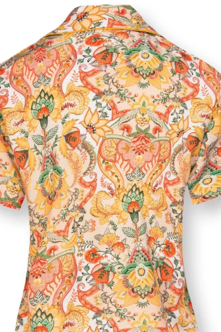 Sale Pip Studio Bluse Kurze Armeln Kyoto Festival Gelb