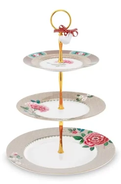 Online Pip Studio Blushing Birds Etagere 3 Ebenen Khaki