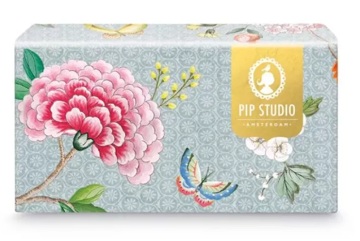 New Pip Studio Blushing Birds Set/2 Cappuccino Tassen & Untertassen Blau