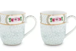 Hot Pip Studio Blushing Birds Set/2 Tassen Klein Weis