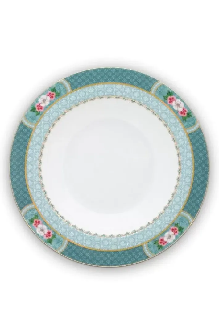 Pip Studio Blushing Birds Tiefer Teller 21,5 Cm Blau