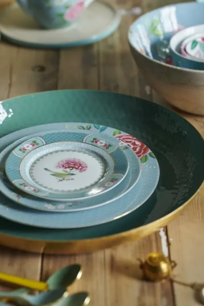 Pip Studio Blushing Birds Tiefer Teller 21,5 Cm Blau