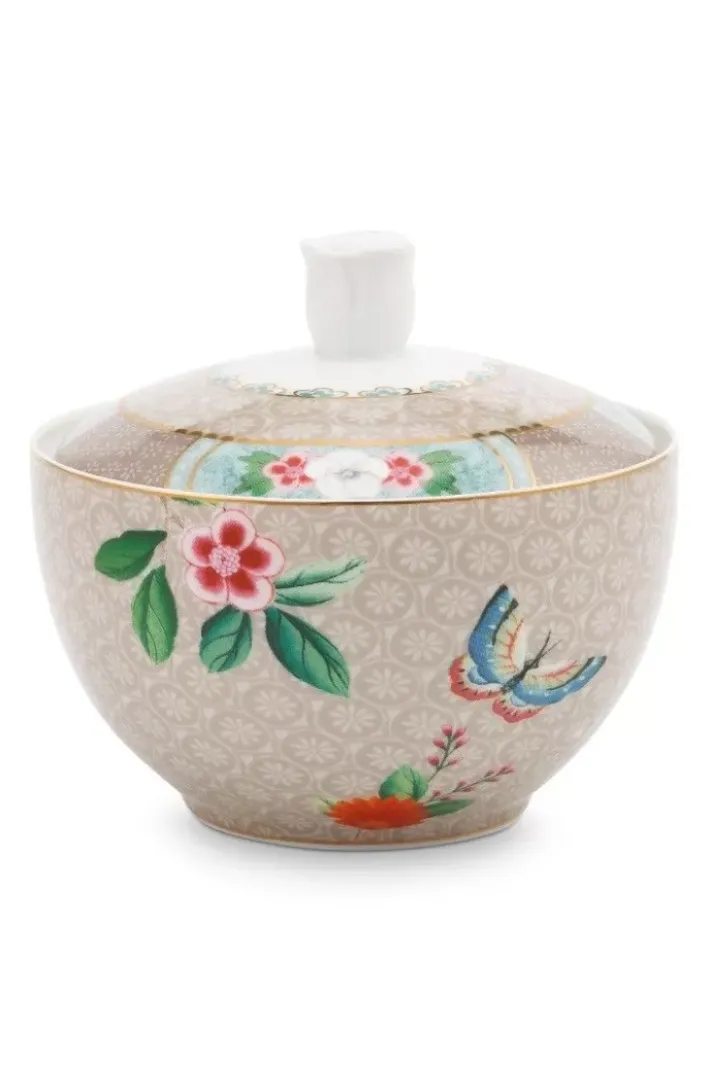 New Pip Studio Blushing Birds Zuckerdose Khaki