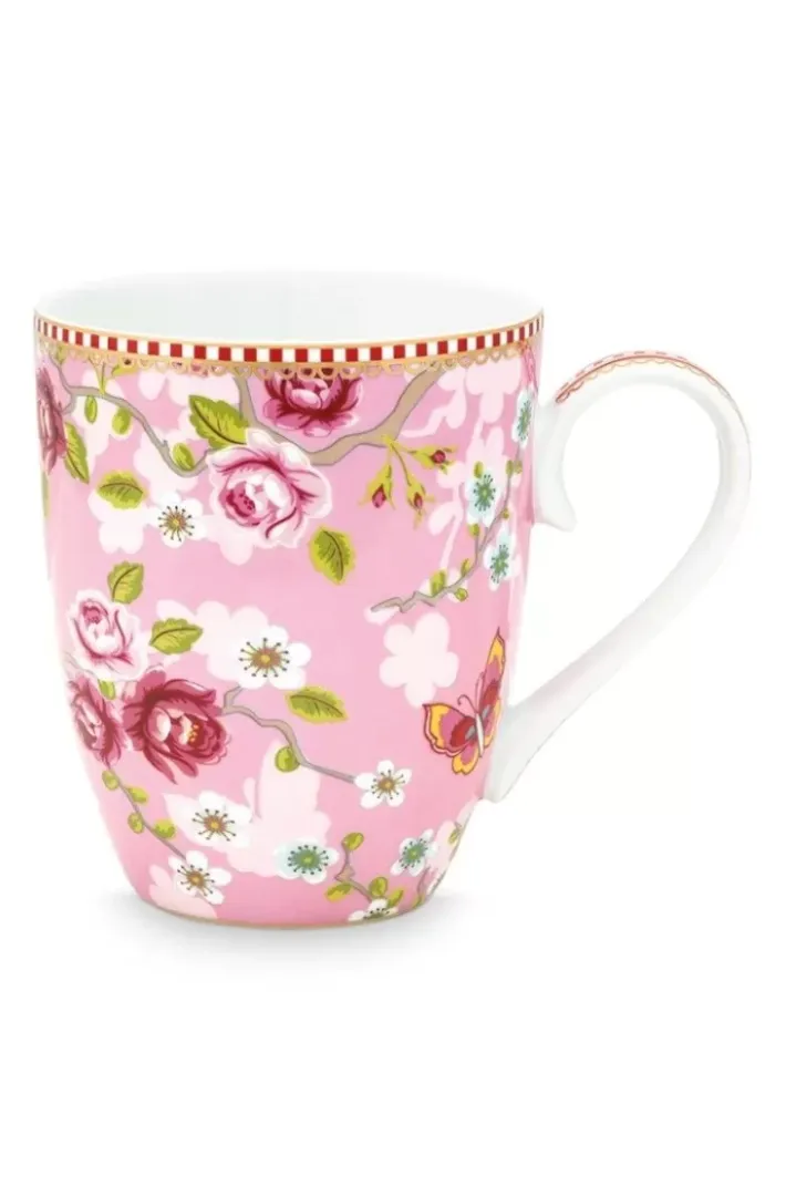 Discount Pip Studio Early Bird Tasse Gross Chinese Rose Rosa