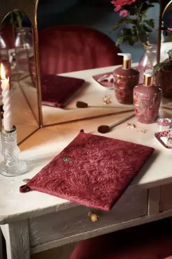 Pip Studio Flaches Necessaire Gross Samt Quiltey Days Rot