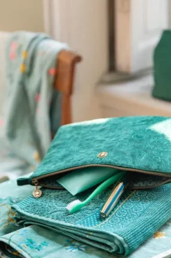 Sale Pip Studio Flaches Necessaire Gross Samt Quiltey Days Grun