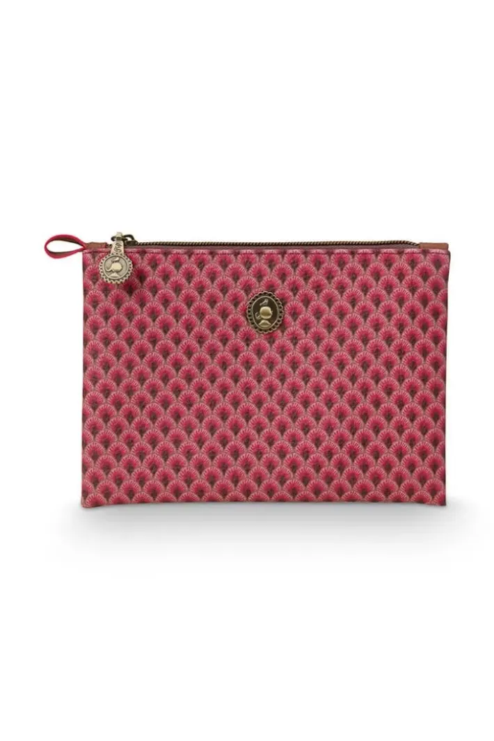 Clearance Pip Studio Flaches Necessaire Klein Kyoto Festival/Suki Dunkel Rosa