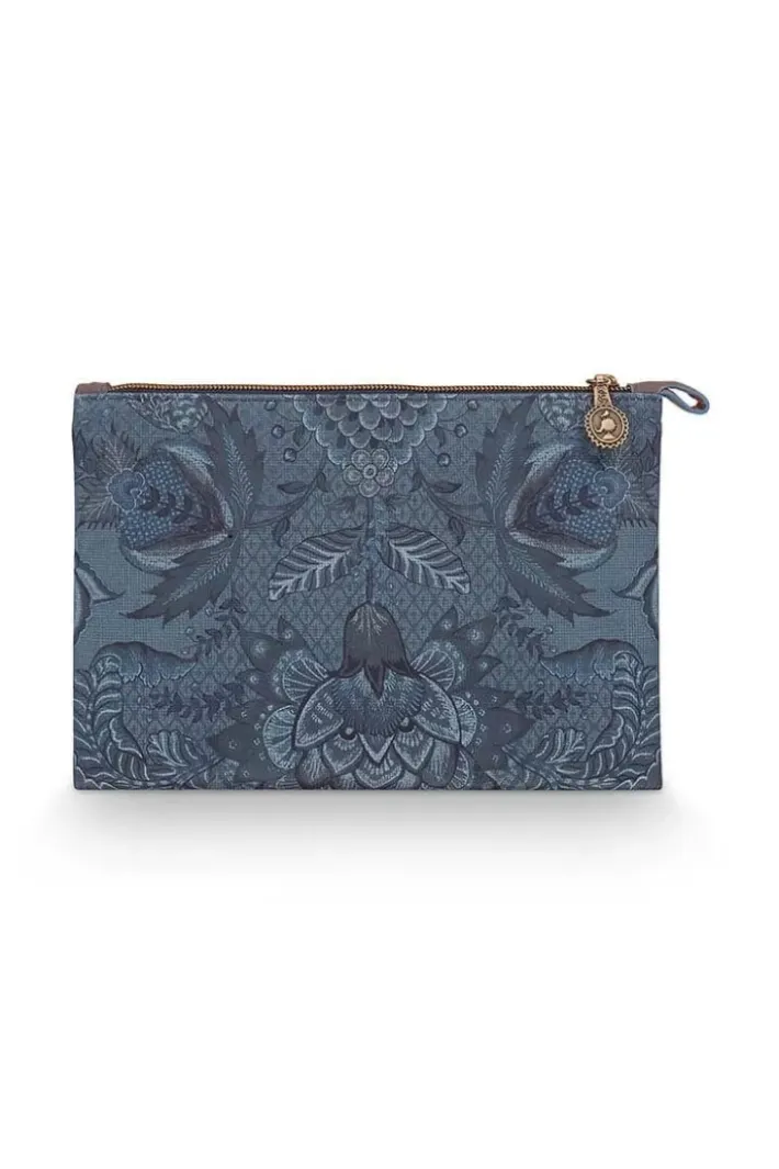 New Pip Studio Flaches Necessaire Medium Kyoto Festival Blau