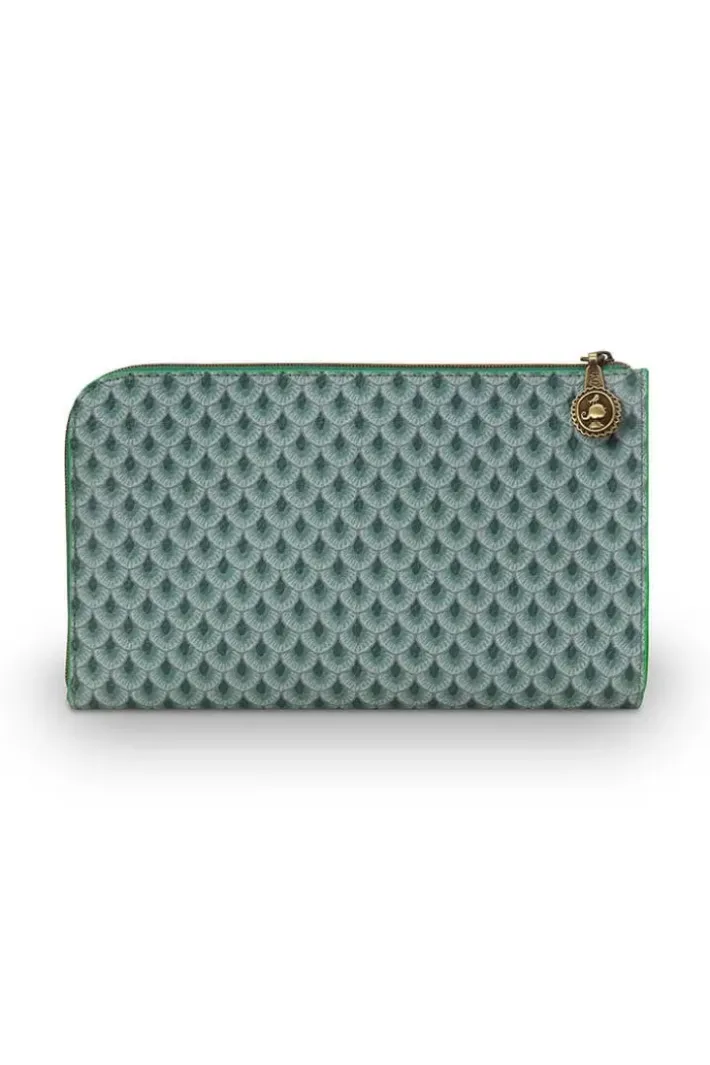 New Pip Studio Flaches Necessaire Reisverschluss Suki Grun