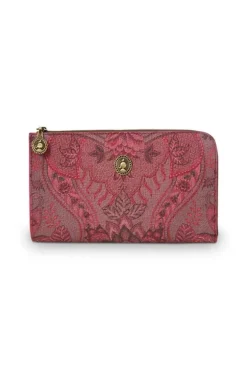 Discount Pip Studio Flaches Necessaire Reisverschluss Kyoto Festival Dunkel Rosa