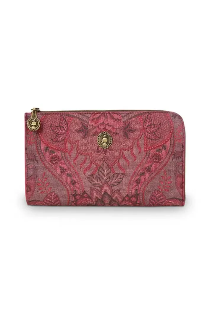 Discount Pip Studio Flaches Necessaire Reisverschluss Kyoto Festival Dunkel Rosa