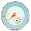 Outlet Pip Studio Floral Frühstücksteller Early Bird 21 Cm Blau