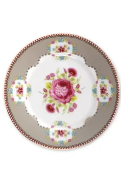 Clearance Pip Studio Floral Gebäckteller 17 Cm Khaki