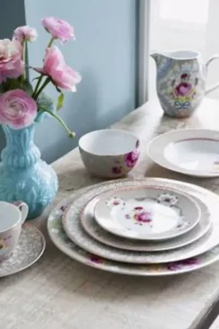 Clearance Pip Studio Floral Gebäckteller 17 Cm Khaki