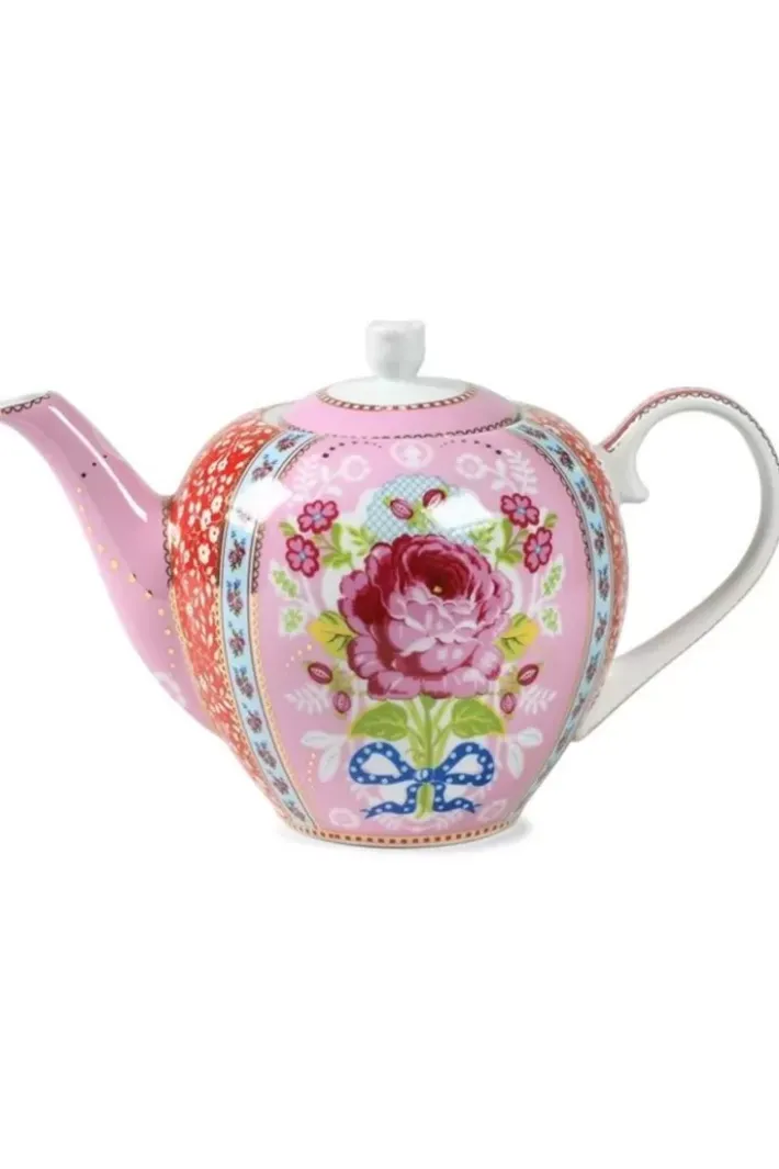 Outlet Pip Studio Floral Teekanne Rosa