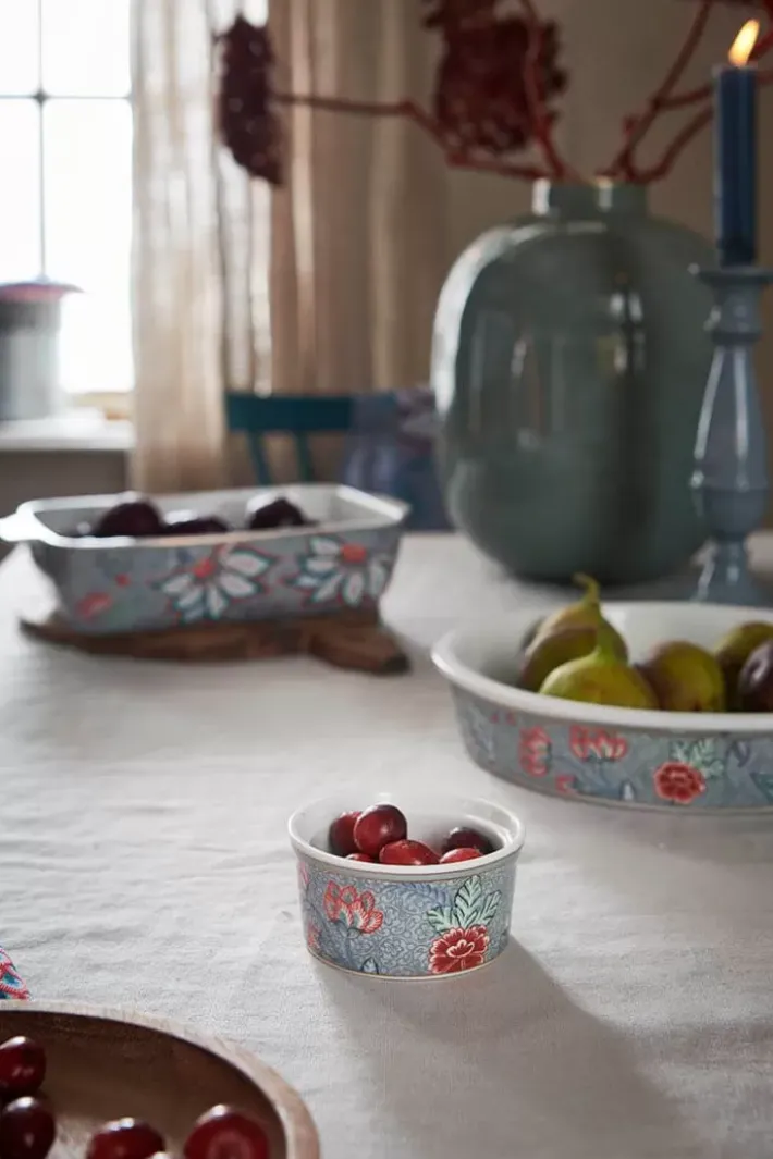 Online Pip Studio Flower Festival Auflaufform Hell Blau