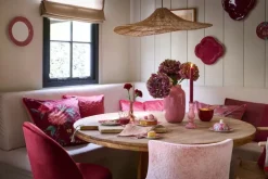 Online Pip Studio Flower Festival Butterschale Runden Deco Dunkel Rosa