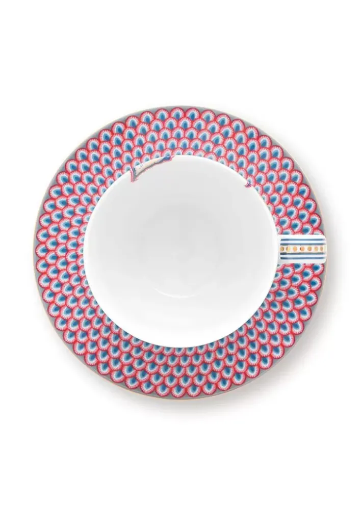 Pip Studio Flower Festival Cappuccino Tasse & Undertasse Hellblau